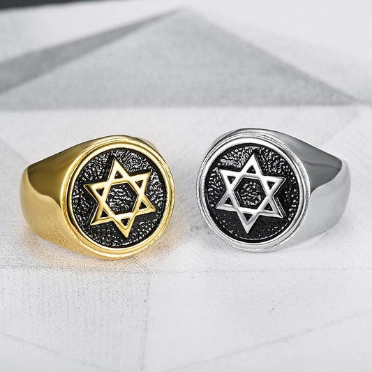 טבעת "הקסה גראם" עם מגן דוד